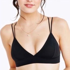 uo adeline black bralette!